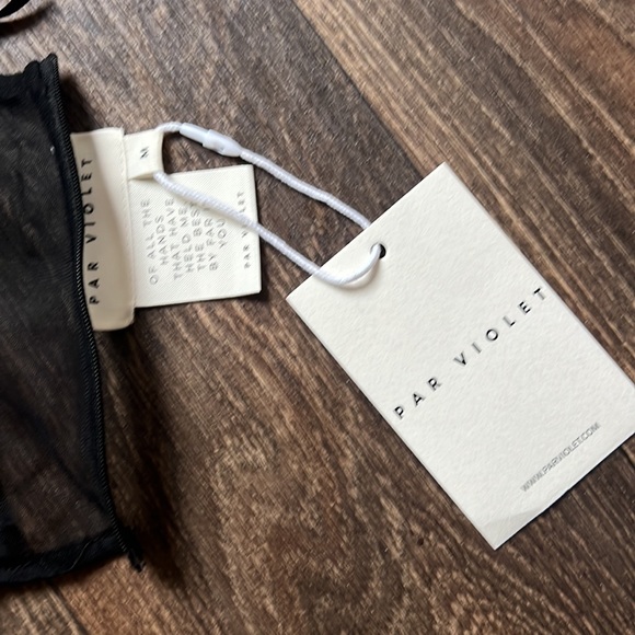 Par Violet FLORAL TRIBUTE BUSTIER BLACK - Picture 4 of 6